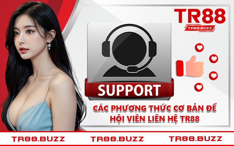 Các phương thức cơ bản để hội viên liên hệ TR88